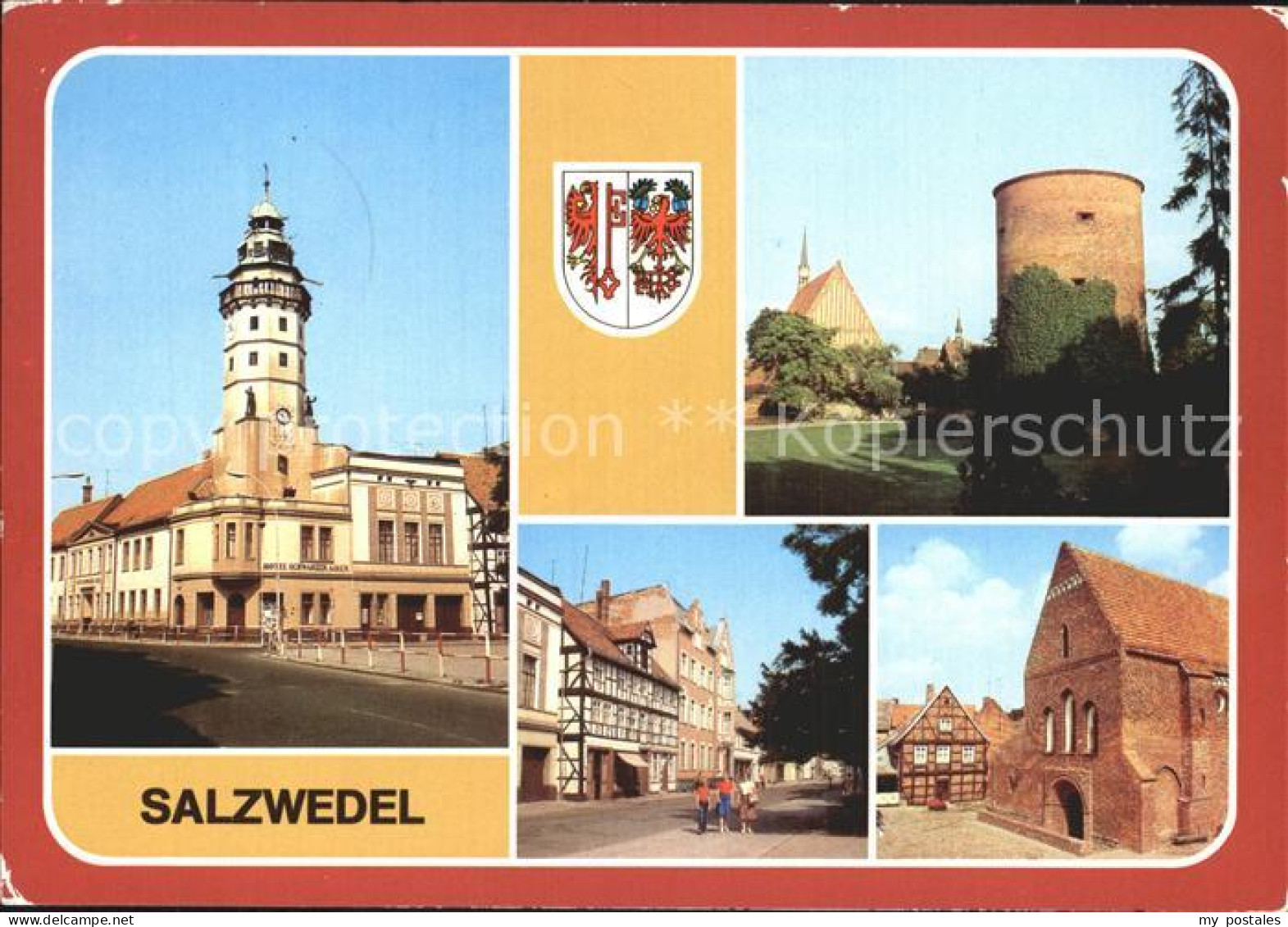 72371425 Salzwedel Hotel Schwarzer Adler Burgturm Moenchskirche Strasse Der Freu - Salzwedel