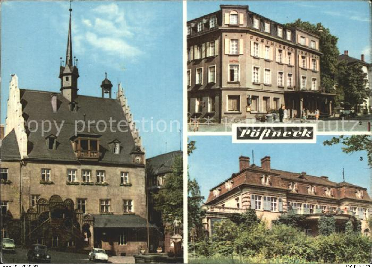 72370911 Poessneck Rathaus Posthirsch-Hotel  Poessneck - Poessneck