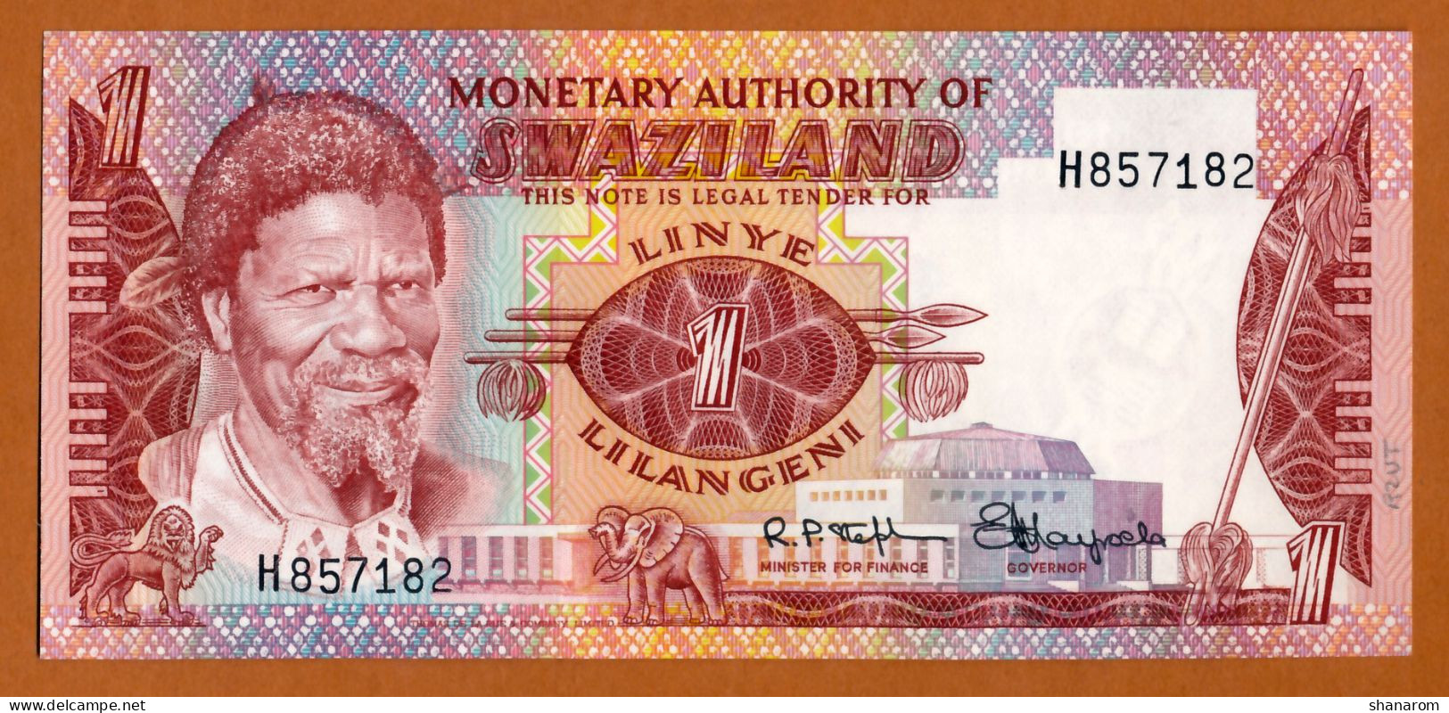 1974 // MONETARY AUTHORITY OF SWAZILAND // ONE LILANGENI // UNC-NEUF - Swaziland