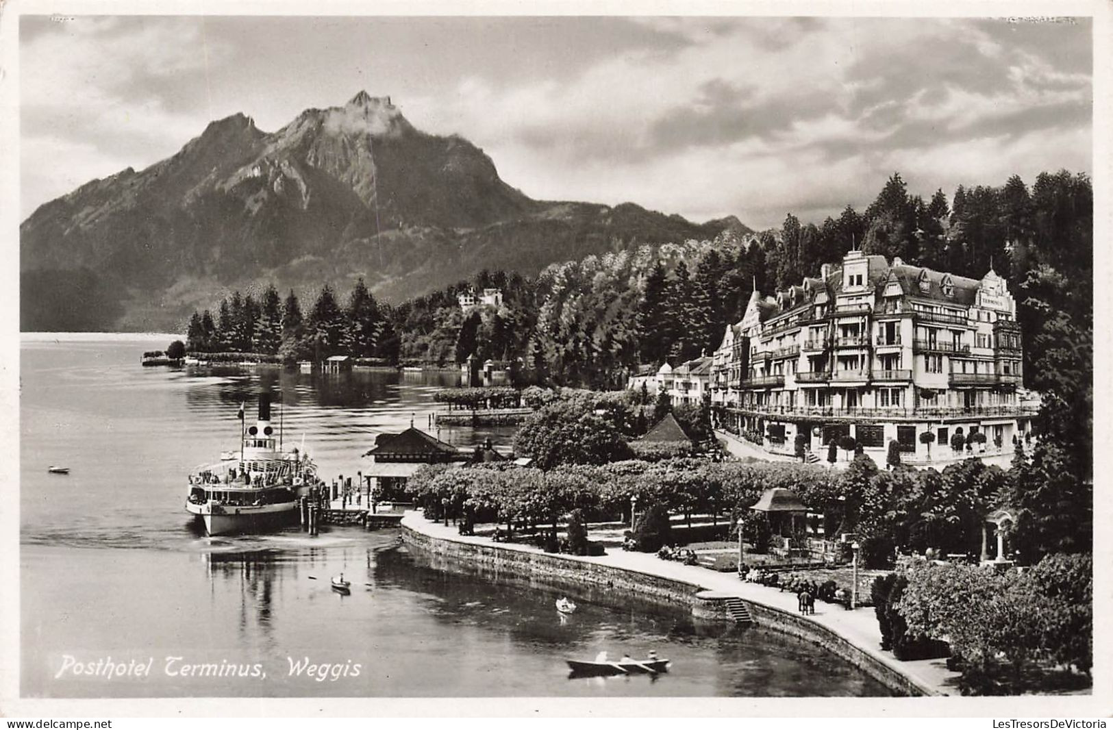 SUISSE - Weggis - Posthotel Terminus - Carte Postale Ancienne - Weggis