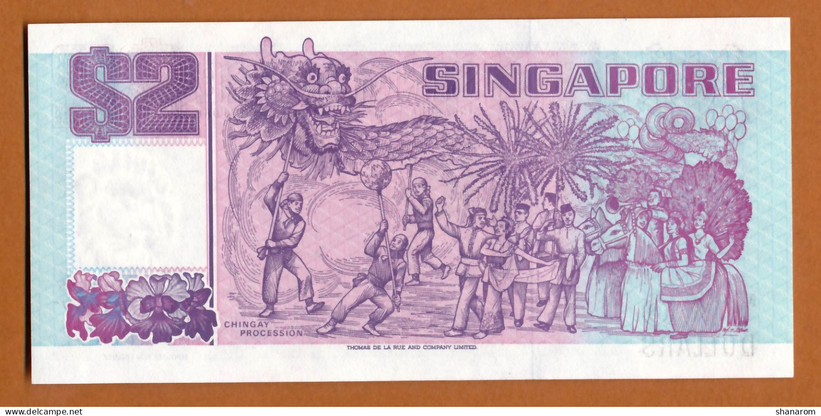 SINGAPORE // TWO DOLLARS // UNC-NEUF - Singapore