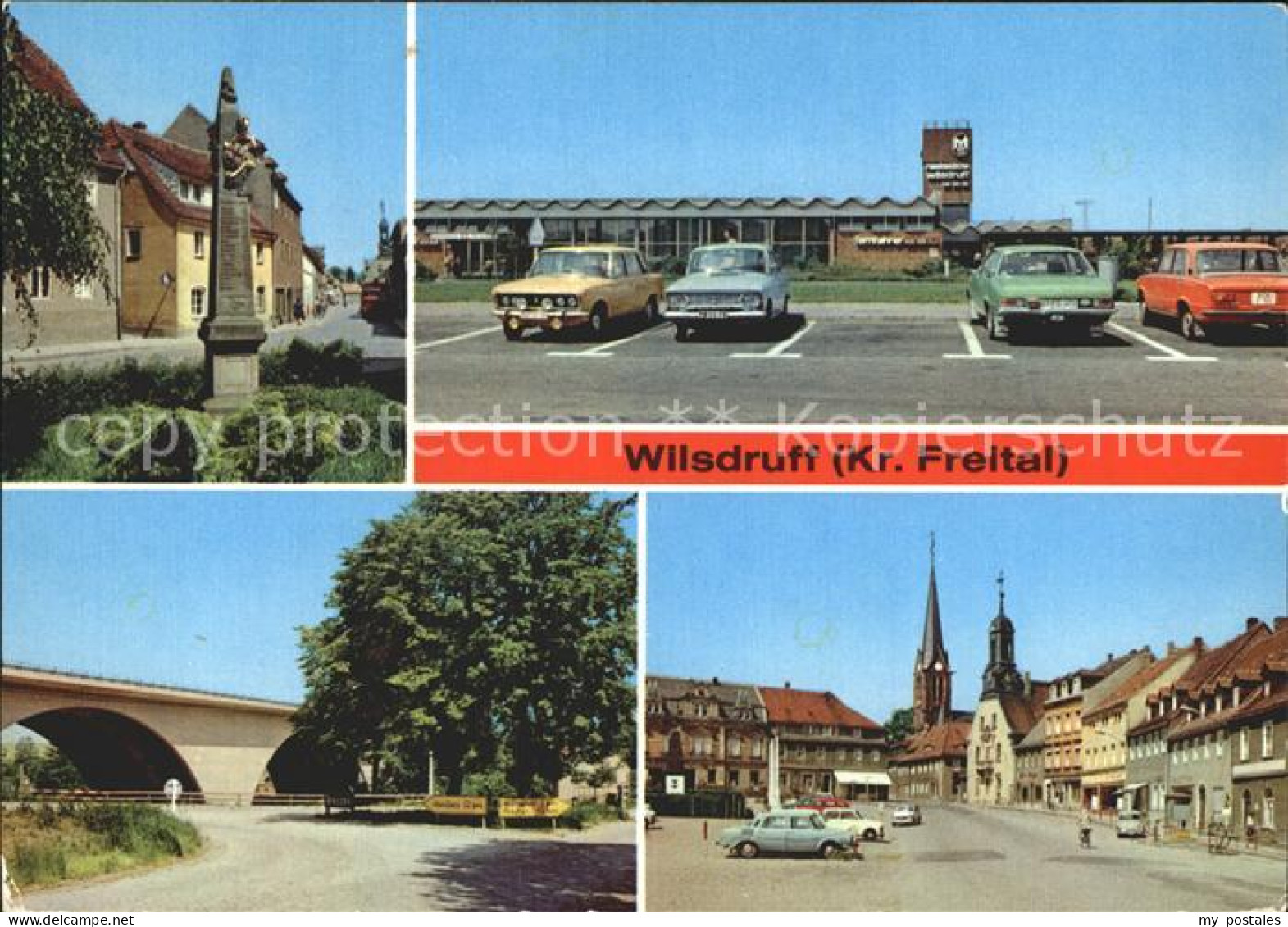 72368066 Wilsdruff Postsaeule Autobahn Raststaette Autobahnbruecke Markt Wilsdru - Herzogswalde