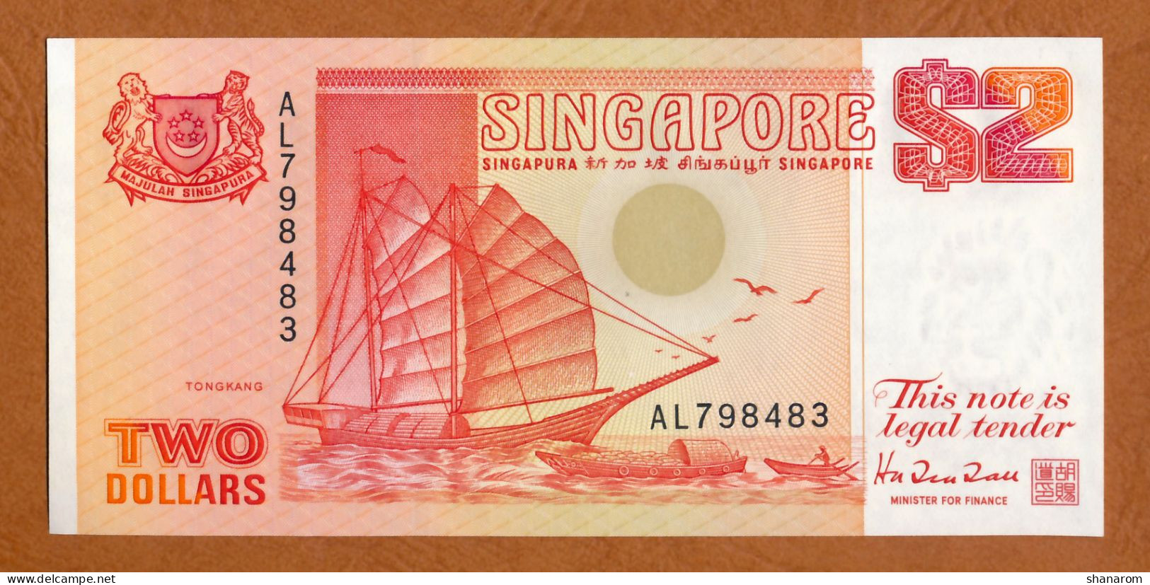 1990 // SINGAPORE // TWO DOLLARS // UNC-NEUF - Singapur