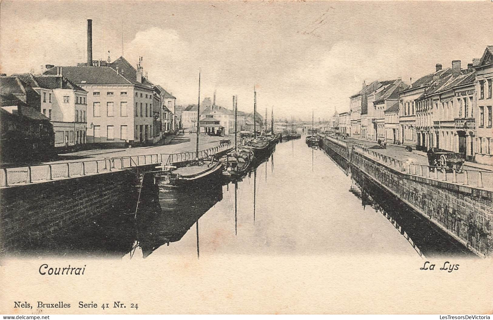 BELGIQUE - Courtrai - Vue Sur La Lys ​- Carte Postale Ancienne - Kortrijk