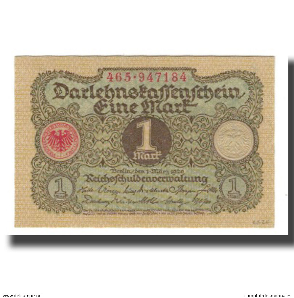 Billet, Allemagne, 1 Mark, 1920, 1920-03-01, KM:58, NEUF - 1 Mark