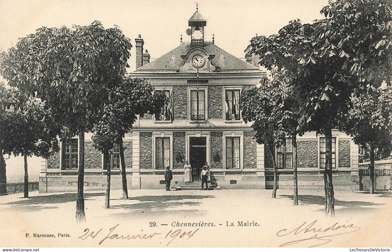 FRANCE - Chennevières - La Mairie - Dos Non Divisé - Carte Postale Ancienne - Chennevieres Sur Marne