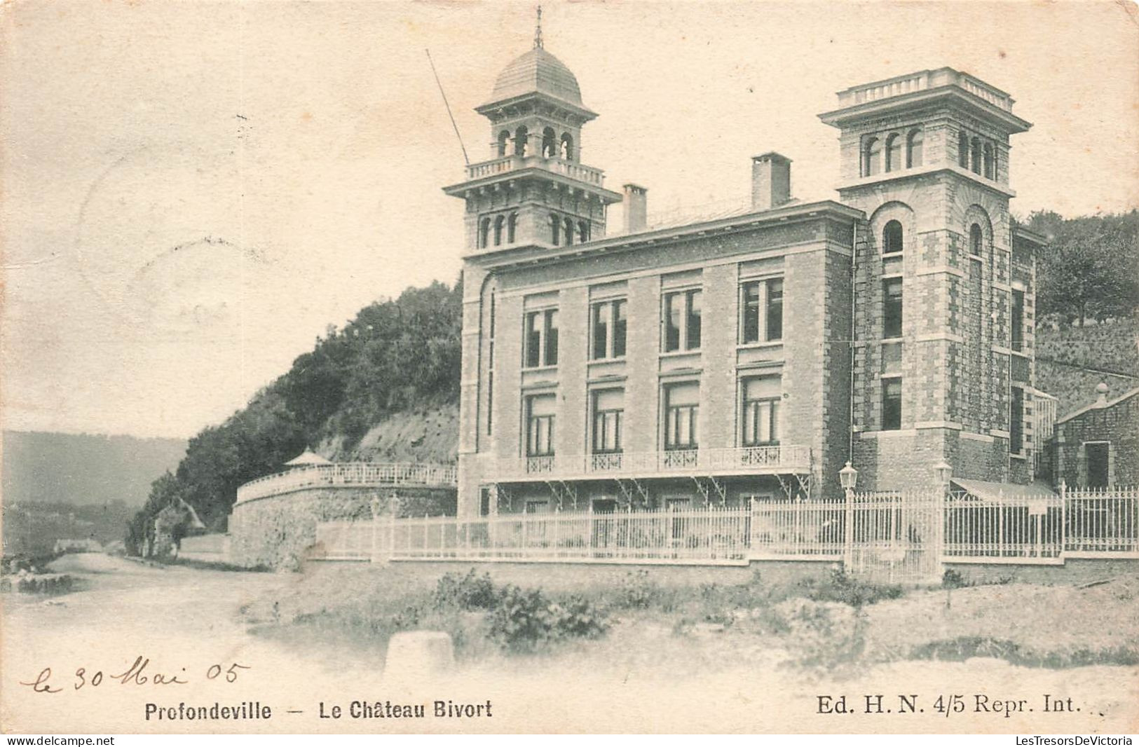 BELGIQUE - Profondeville - Vue Générale Du Château Bivort - Carte Postale Ancienne - Profondeville