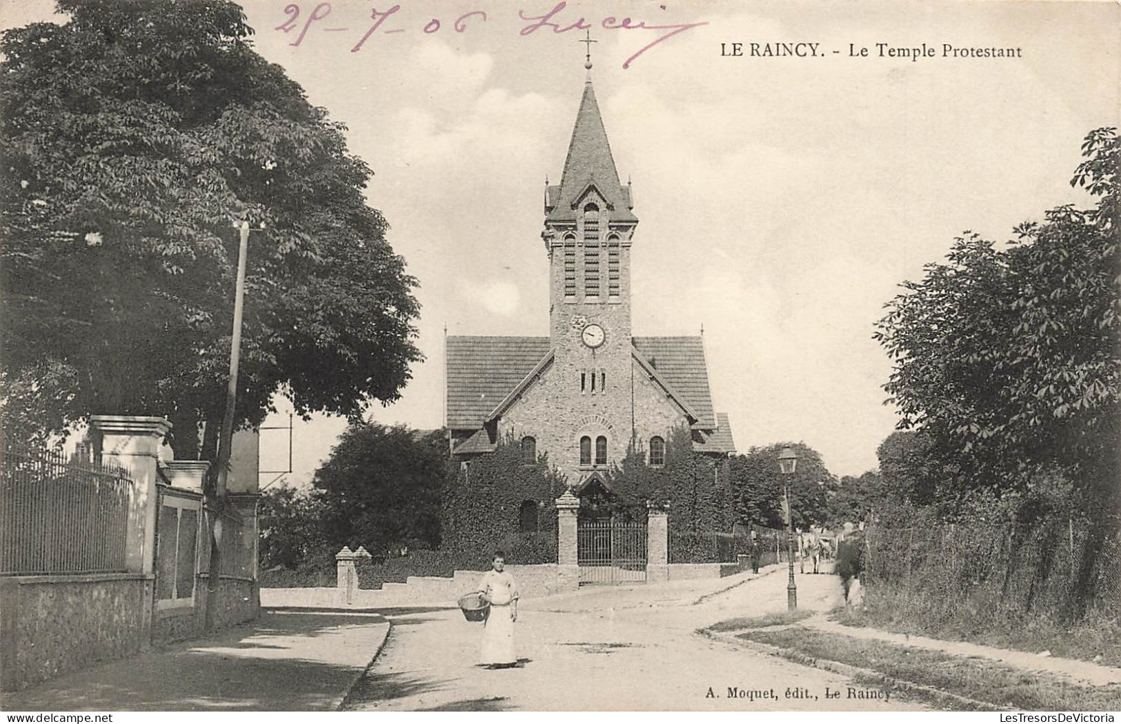 FRANCE - Le Raincy - Le Temple Portestant - Carte Postale Ancienne - Le Raincy
