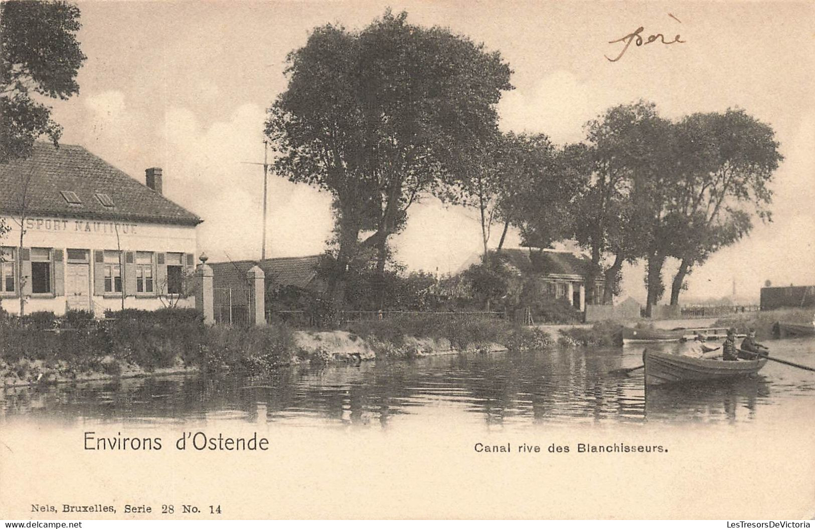 BELGIQUE - Environ D'Ostende - Canal Rive Des Blanchisseurs - Carte Postale Ancienne - Oostende