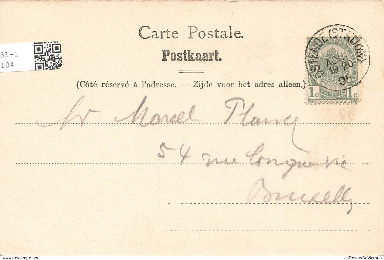 BELGIQUE - Ostende - La Marée Basse - Animé - Carte Postale Ancienne - Oostende
