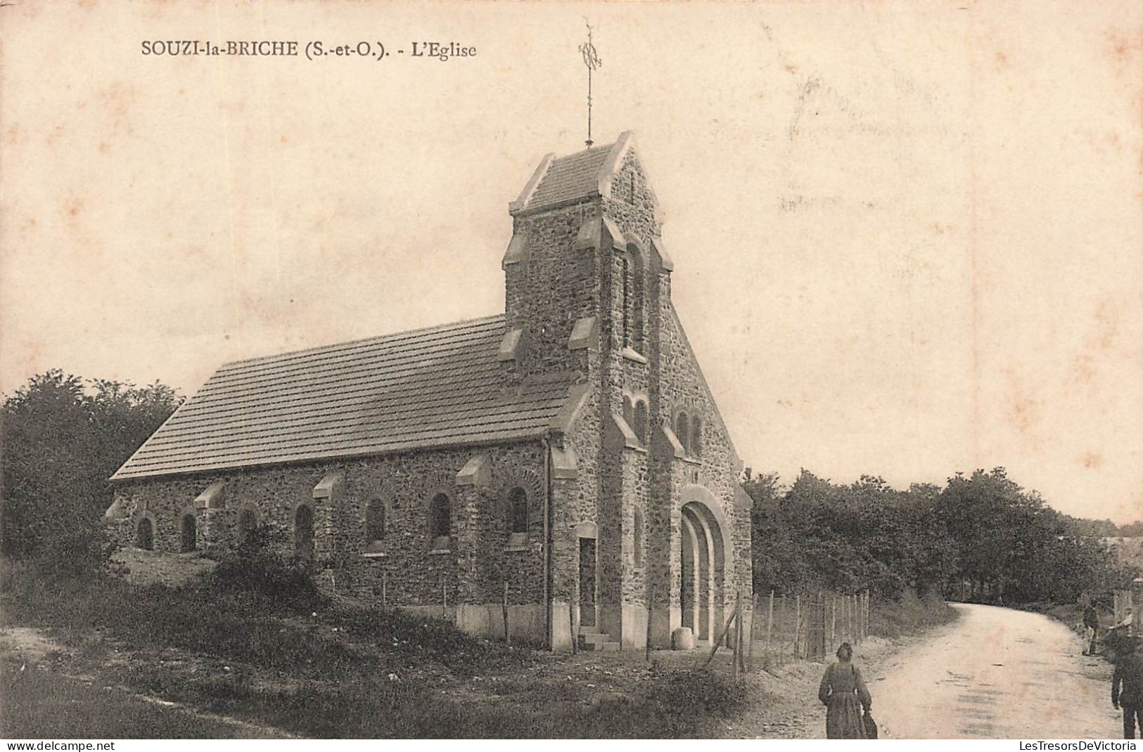 FRANCE - Souzy La Briche - L'Eglise - Carte Postale Ancienne - Sonstige & Ohne Zuordnung