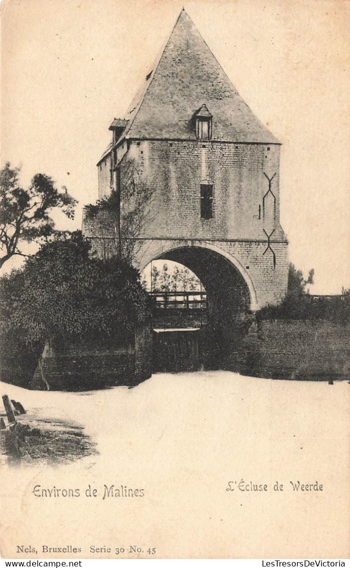 BELGIQUE - Environs De Malines - Vue Générale De L'écluse De Weerde - Carte Postale Ancienne - Mechelen