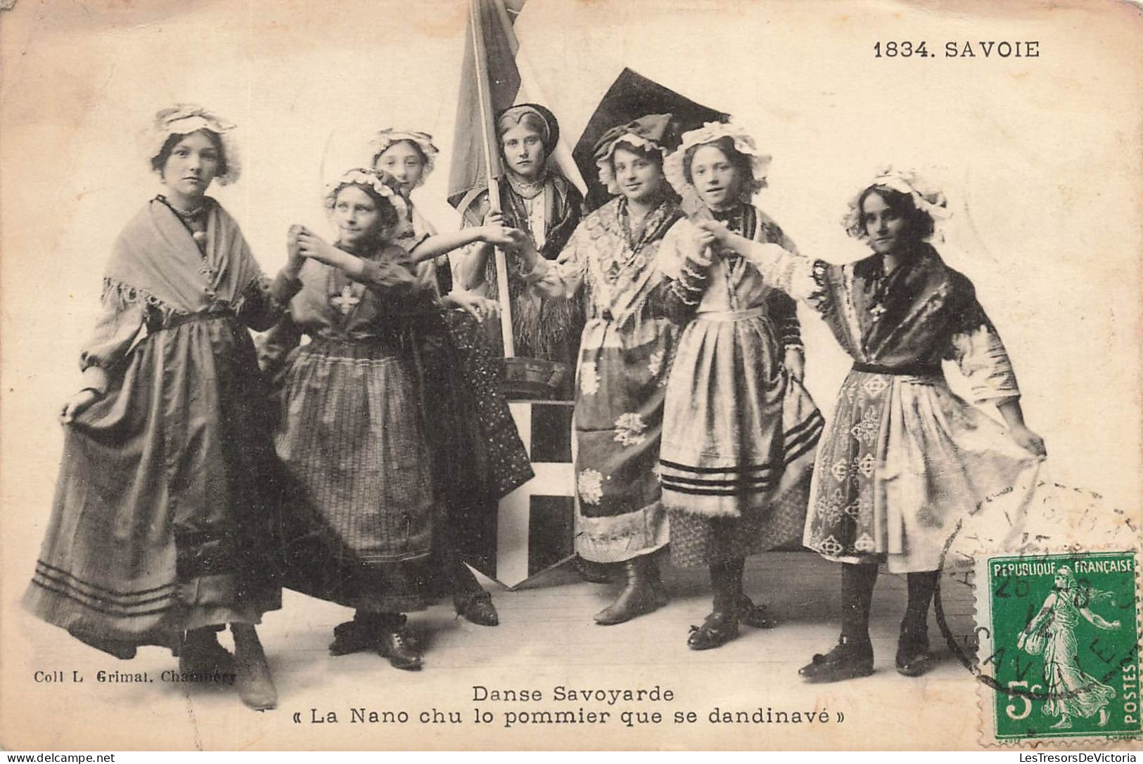 FOLKLORE - Danses - Danse Savoyarde - Carte Postale Ancienne - Tänze