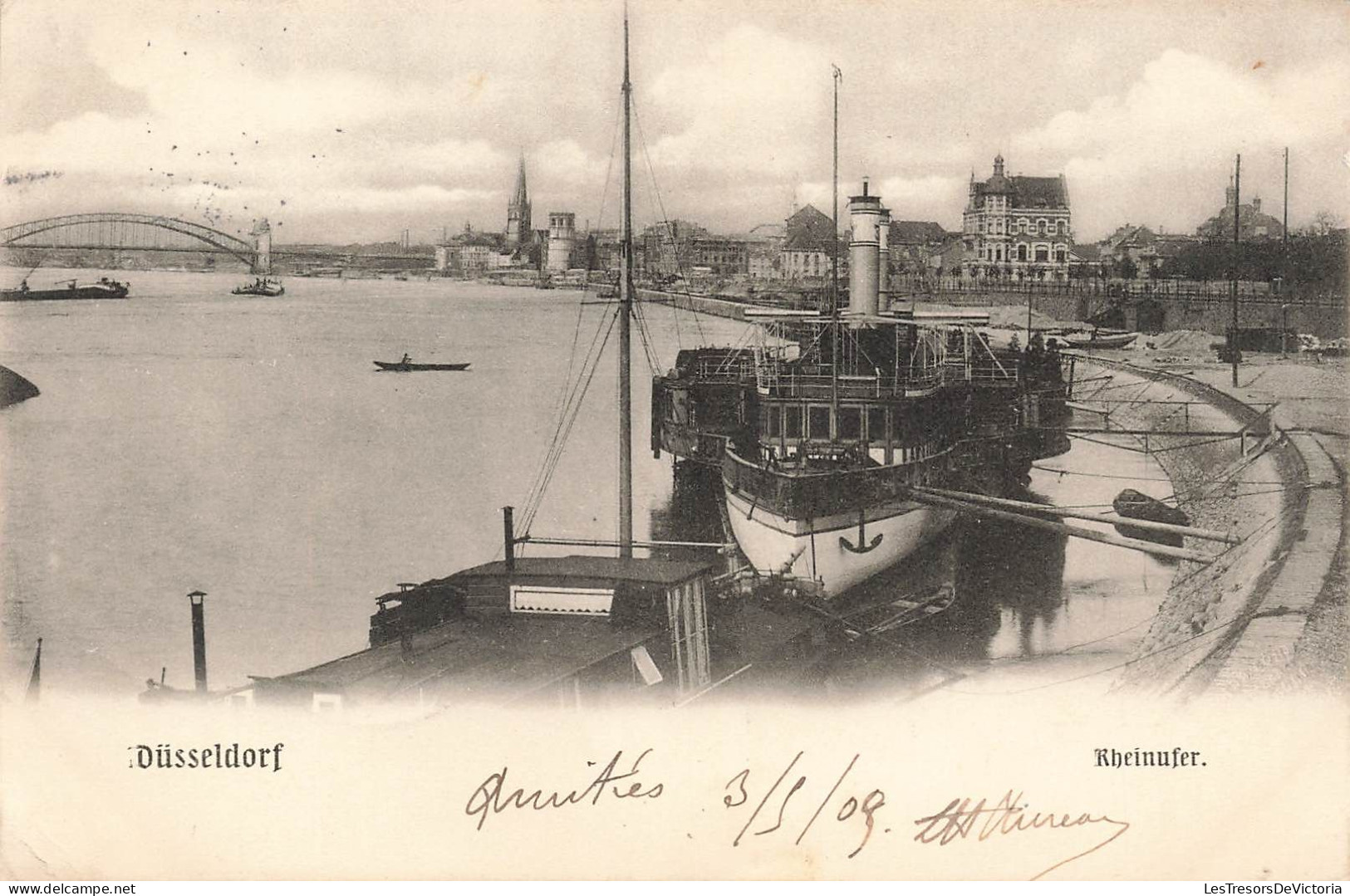 ALLEMAGNE - Düsseldorf - Kheinufer - Dos Non Divisé - Carte Postale Ancienne - Düsseldorf