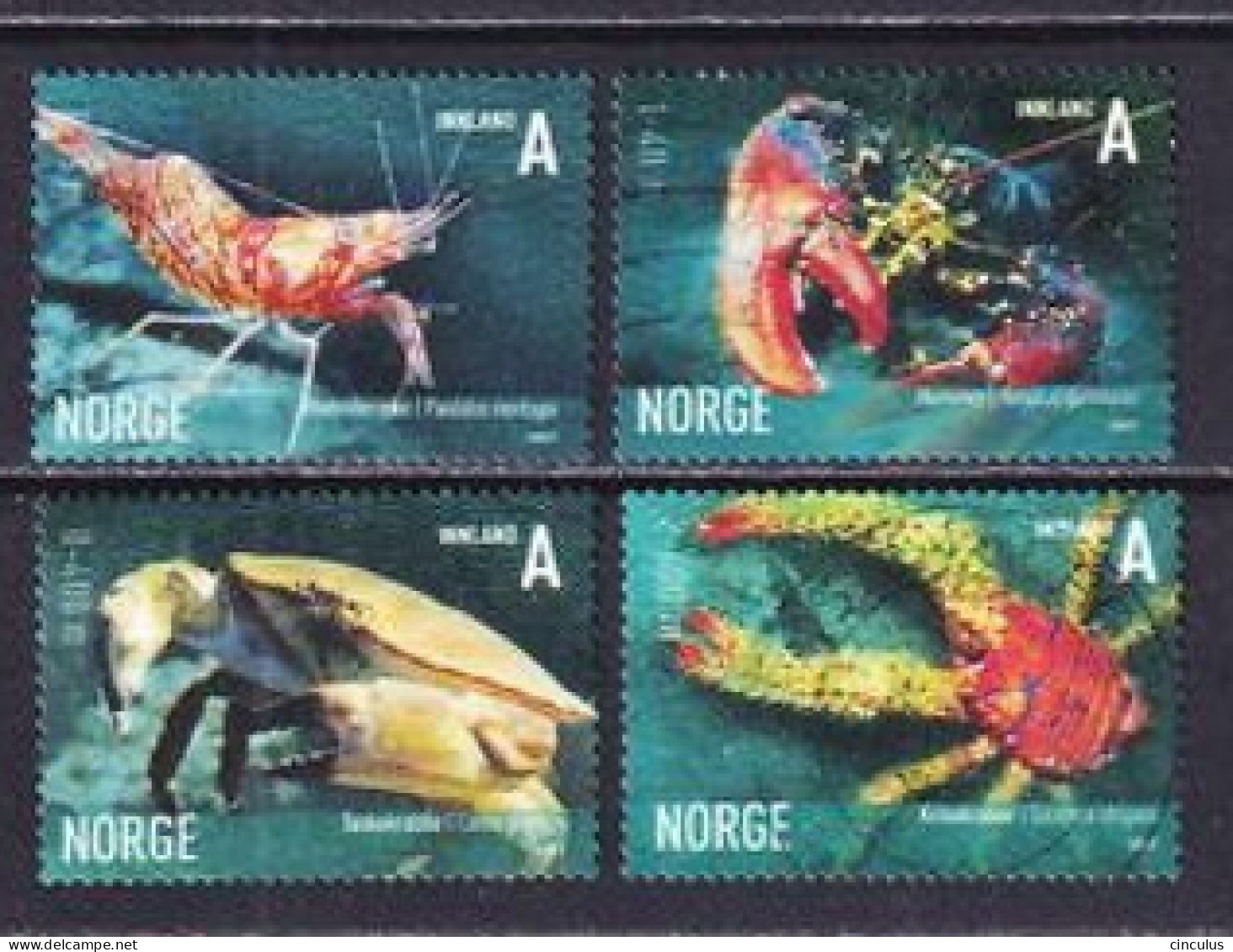 2007. Norway. Marine Life. Used. Mi. Nr. 1625-28 - Oblitérés