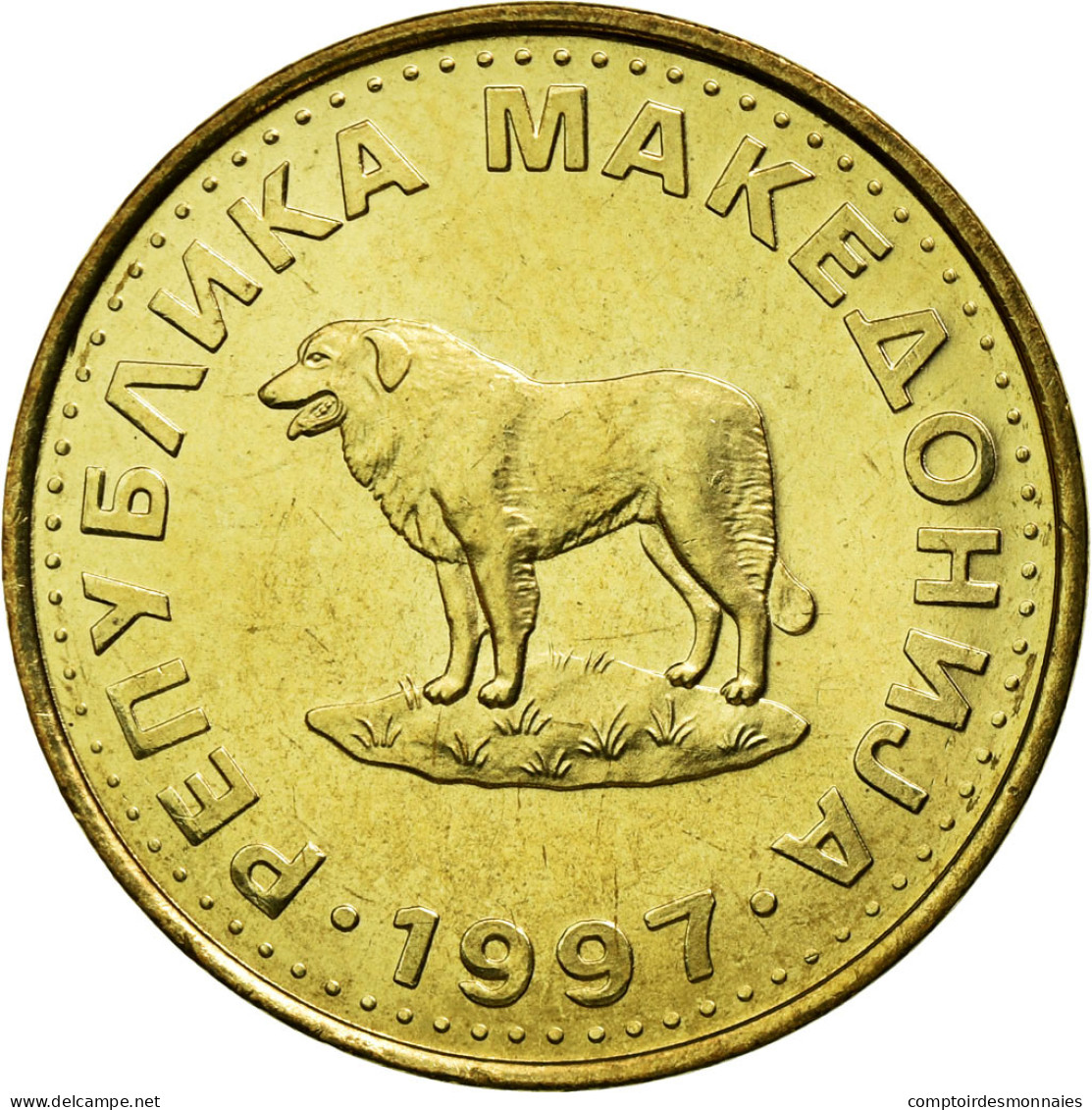 Monnaie, Macédoine, Denar, 1997, SPL, Laiton, KM:2 - Macedonia Del Nord