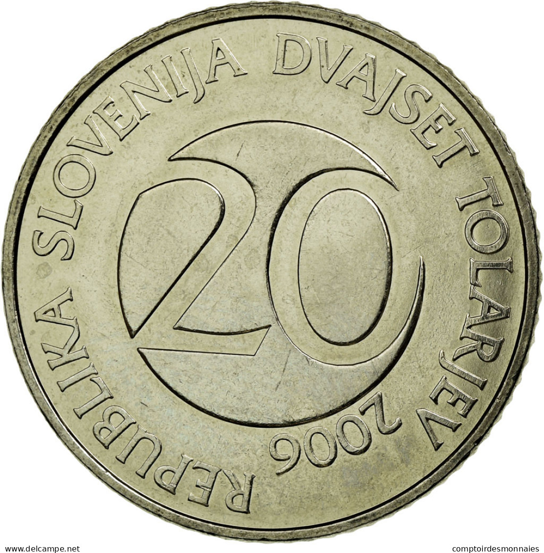 Monnaie, Slovénie, 20 Tolarjev, 2006, Kremnica, TTB, Copper-nickel, KM:51 - Slovenia