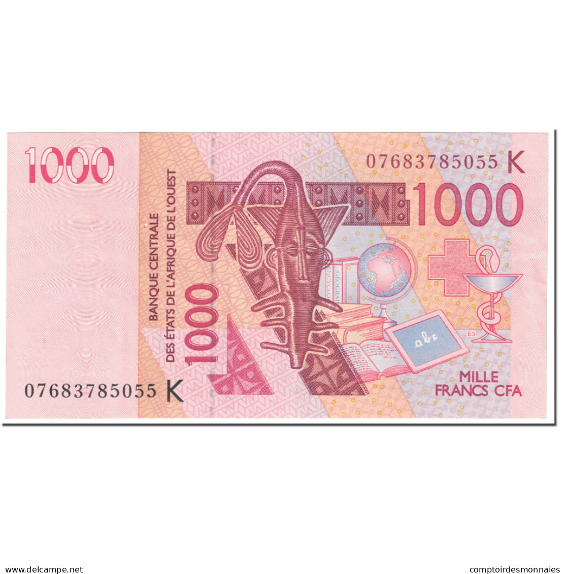 Billet, West African States, 1000 Francs, 2003, Undated (2003), KM:715Ka, SPL - West-Afrikaanse Staten
