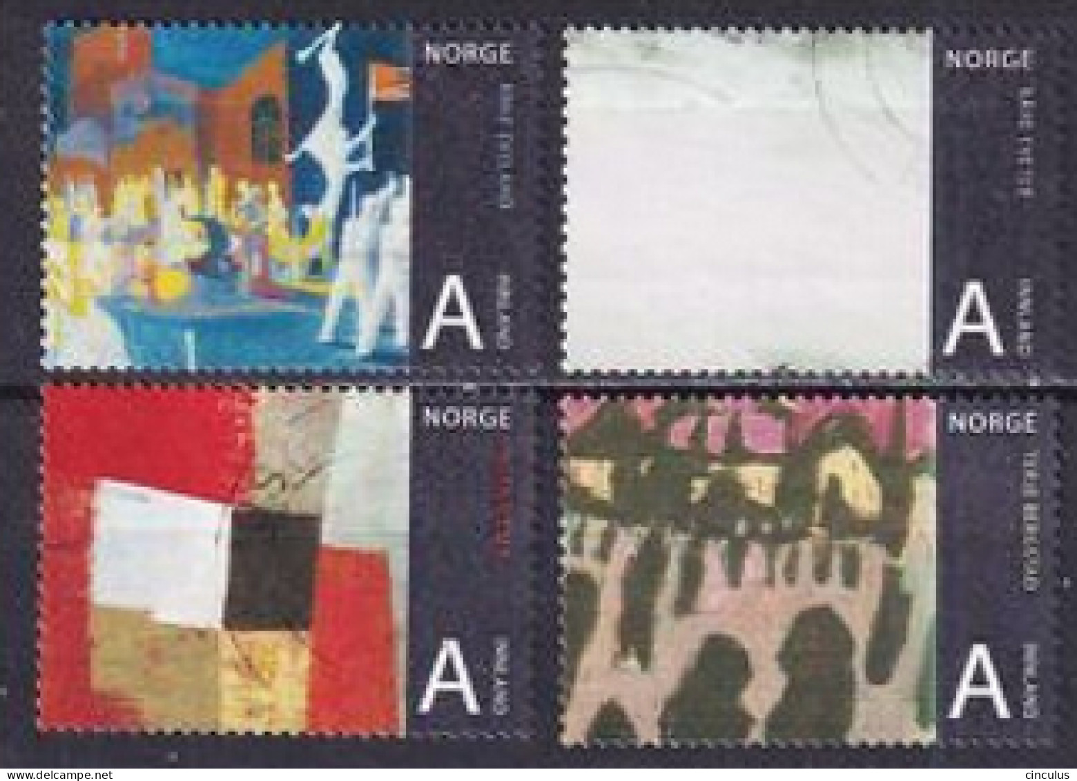 2008. Norway. Norwegian Art. Used. Mi. Nr. 1665-68 - Used Stamps
