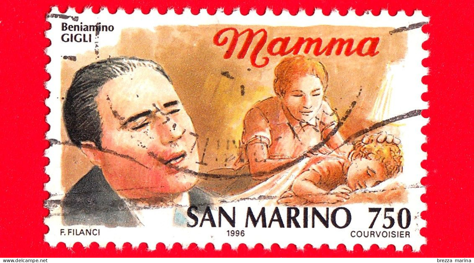 SAN MARINO - Usato - 1996 - Storia Della Canzone Italiana -  Beniamino Gigli - Mamma  - 750 - Gebraucht