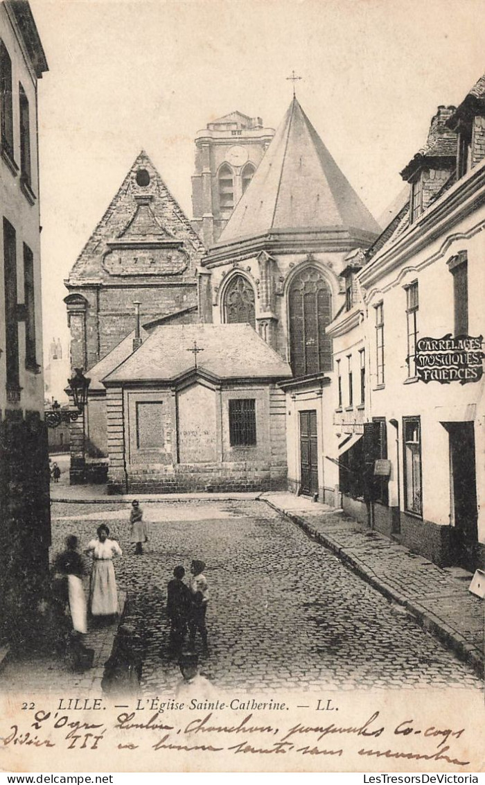 FRANCE - Lille - L'église Sainte Catherine - Carte Postale Ancienne - Lille