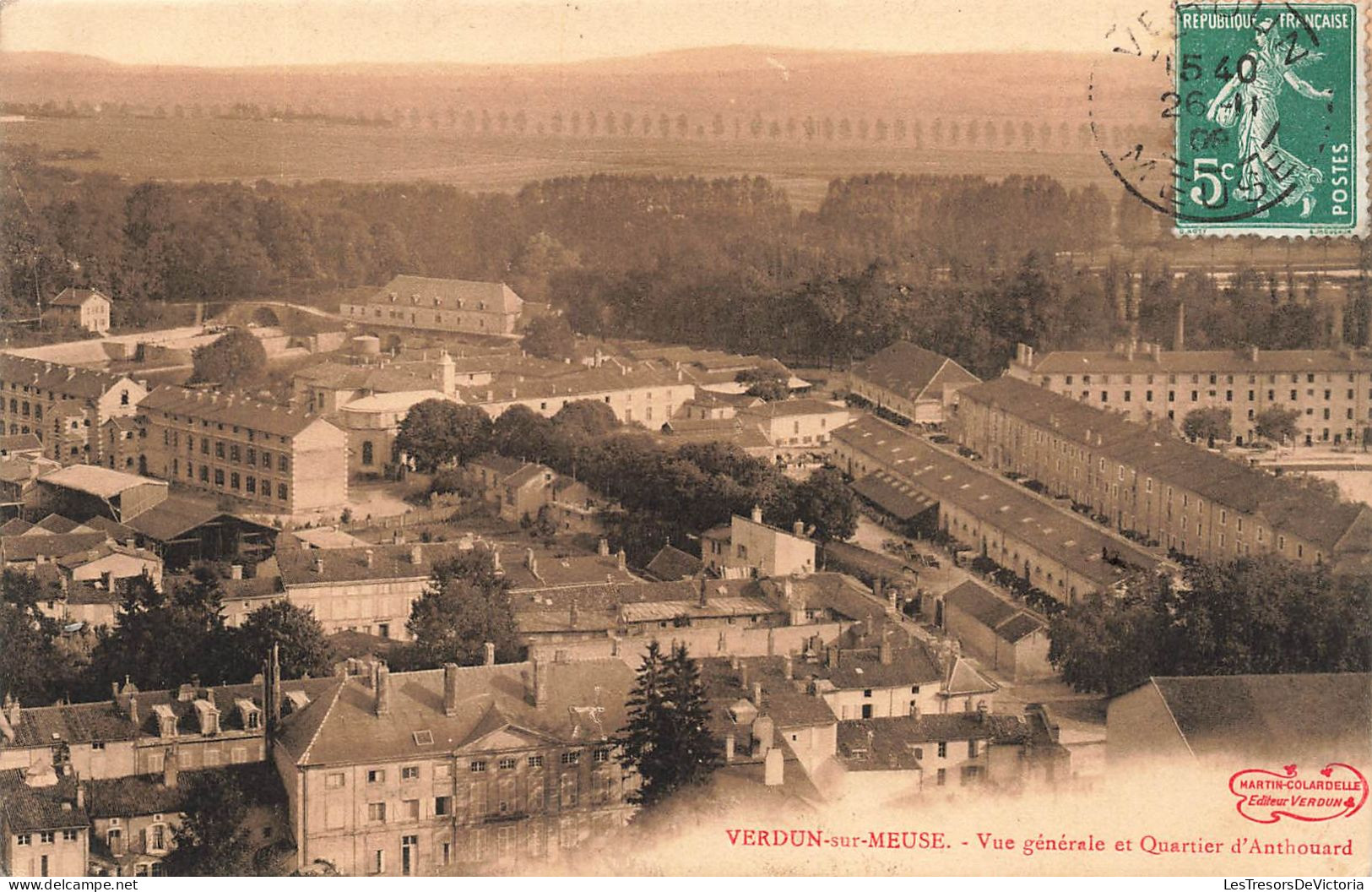 FRANCE - Verdun - Vue Générale Et Quartier D'Anthouard - Carte Postale Ancienne - Verdun