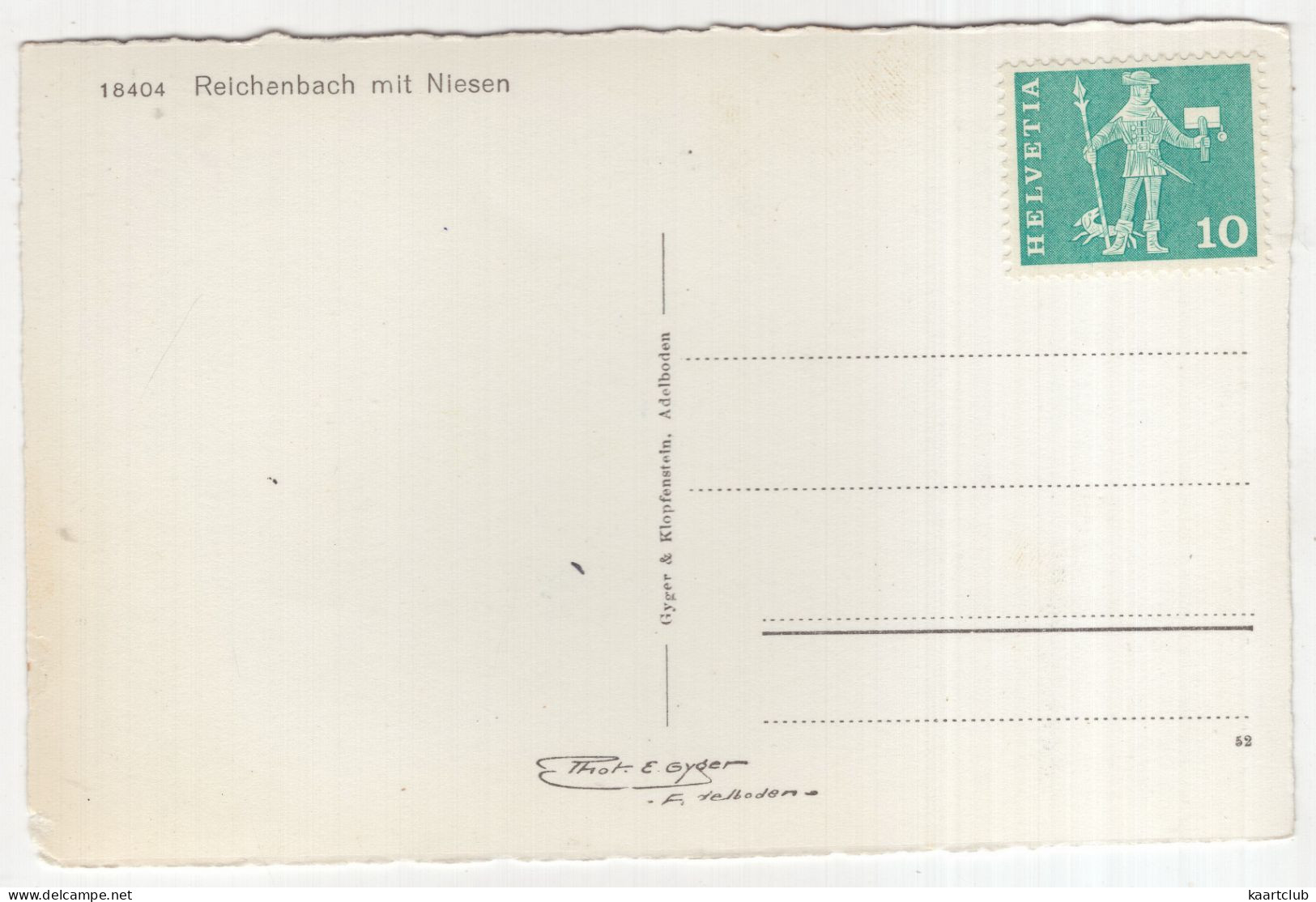 Reichenbach Mit Niesen - (Schweiz/Suisse/Switzerland) - Reichenbach Im Kandertal