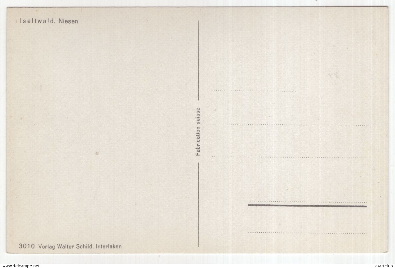 Iseltwald. Niesen - (Schweiz/Suisse/Switzerland) - Iseltwald