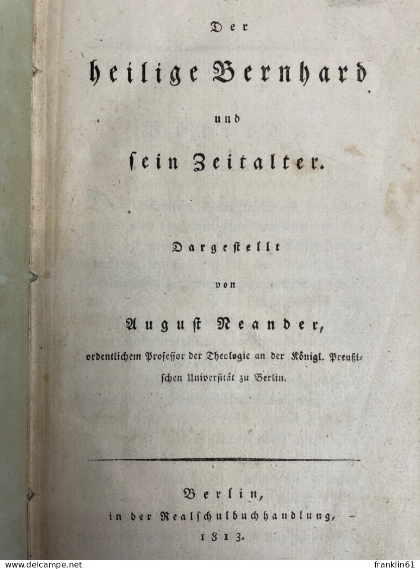 Der Heilige Bernhard Und Sein Zeitalter - Other & Unclassified