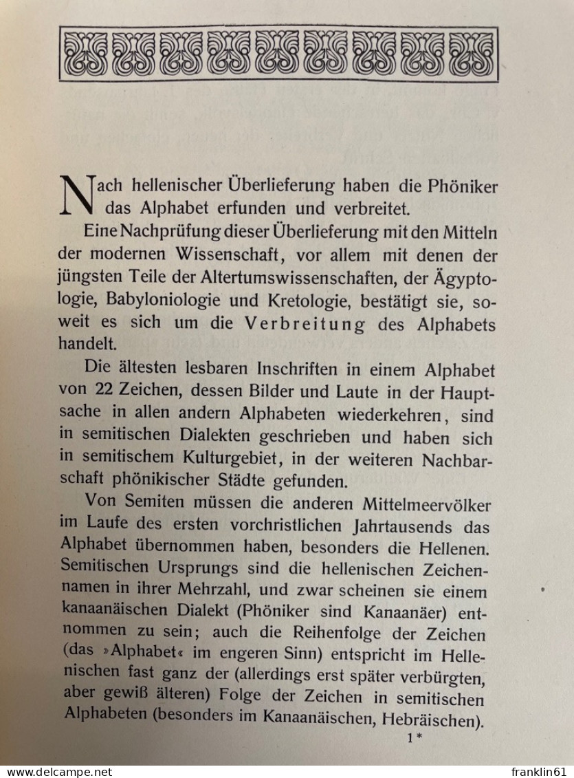 Der kretische Ursprung des phönikischen Alphabets : Die Wanderungen u. Wandlungen d. Sündflutsage ; Der herrsc