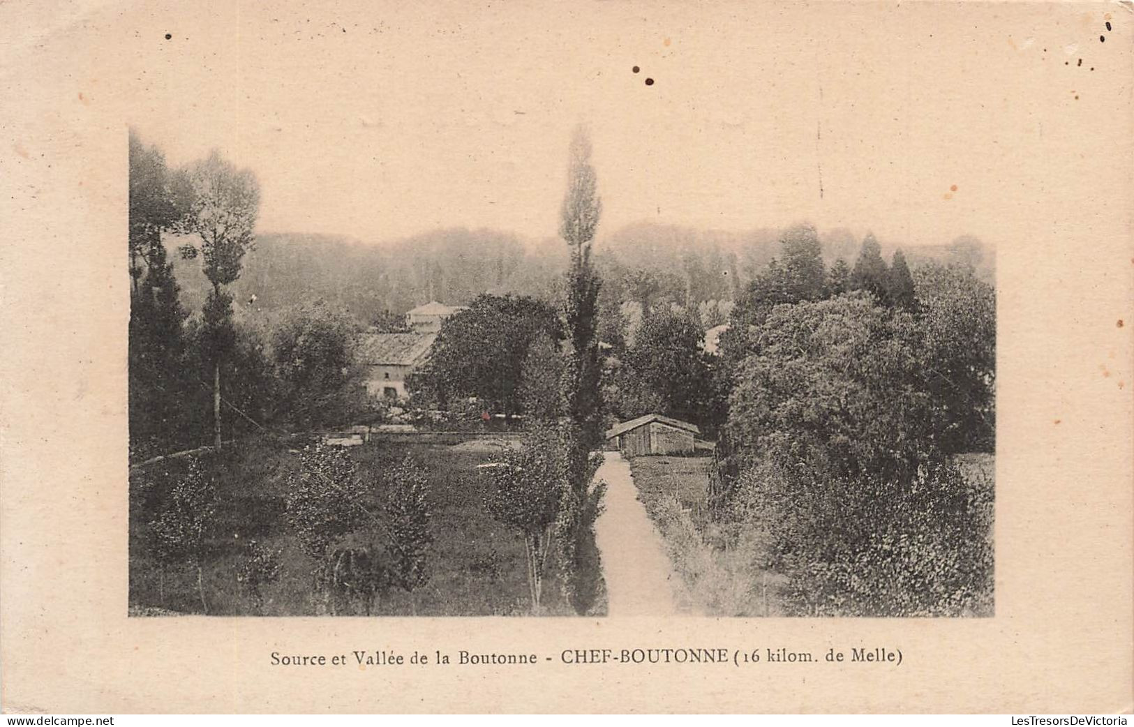 FRANCE - Chef Boutonne - Source Et Vallée De La Boutonne - Carte Postale Ancienne - Chef Boutonne