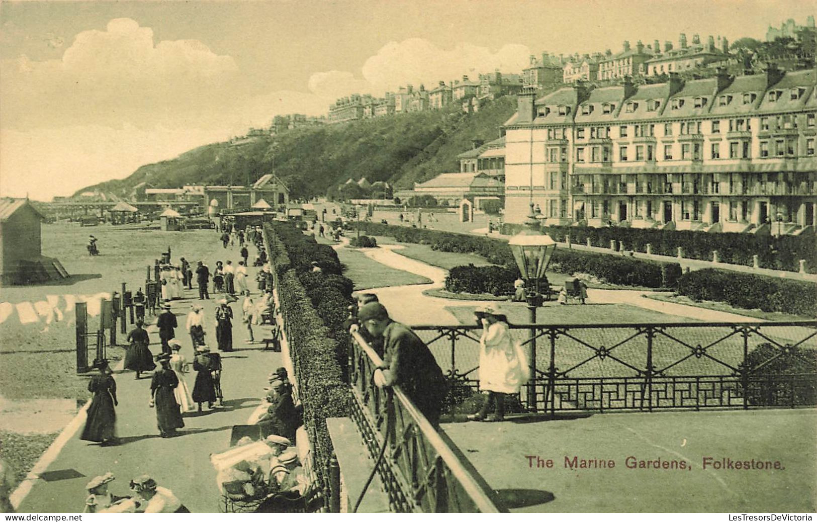 ROYAUME UNI - Angleterre - Folkestone - The Marine Gardens - Carte Postale Ancienne - Folkestone