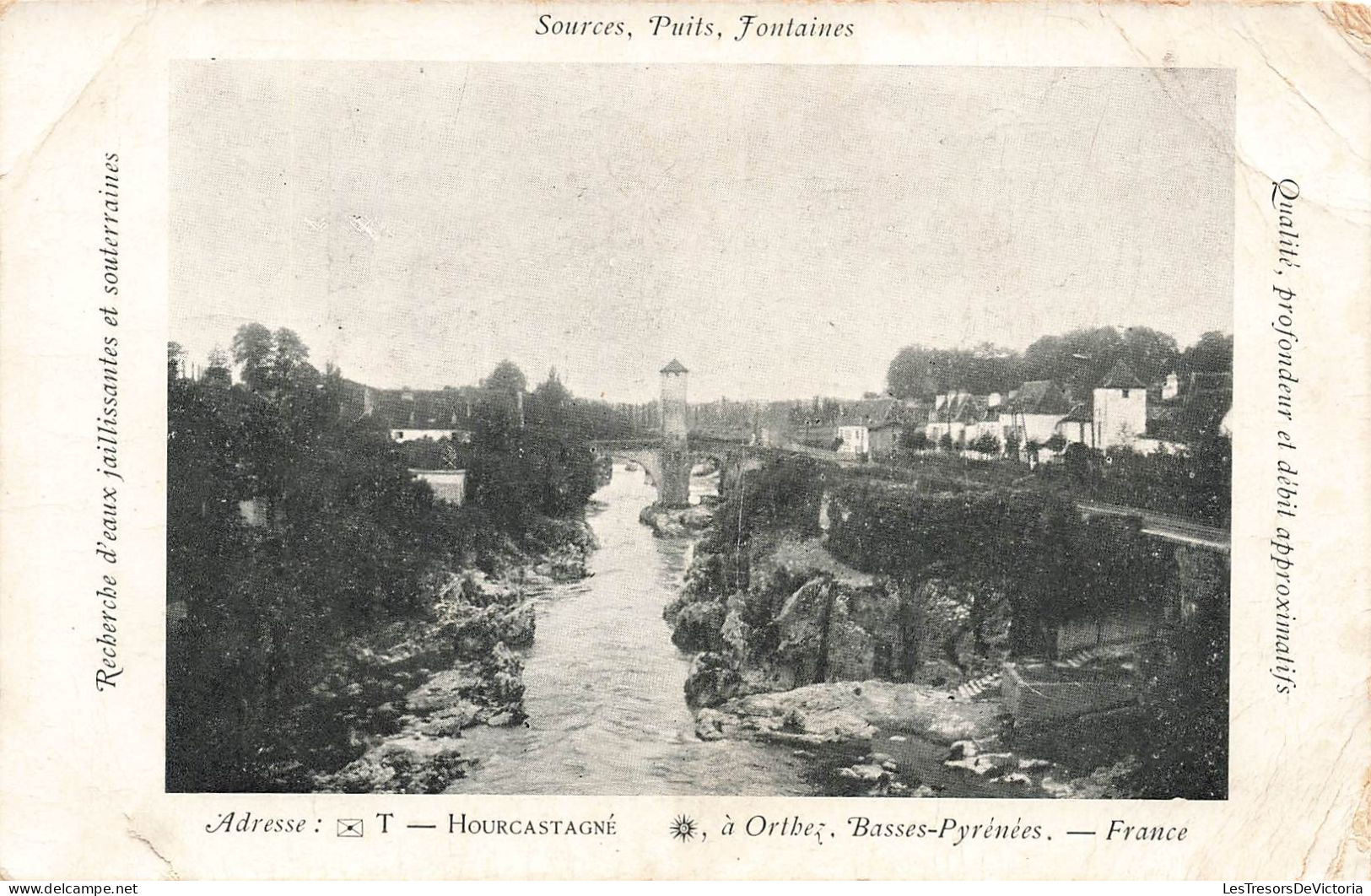 FRANCE - Orthez - Sources - Puits - Fontaines - Carte Postale Ancienne - Orthez