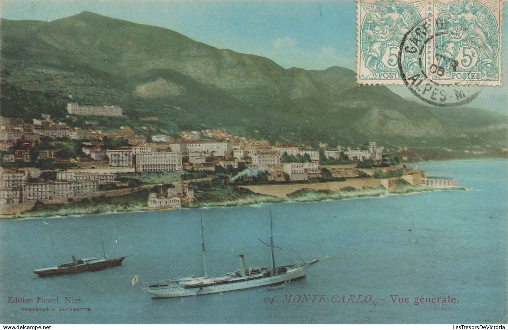 MONACO - Monte Carlo - Vue Générale - Carte Postale Ancienne - Monte-Carlo