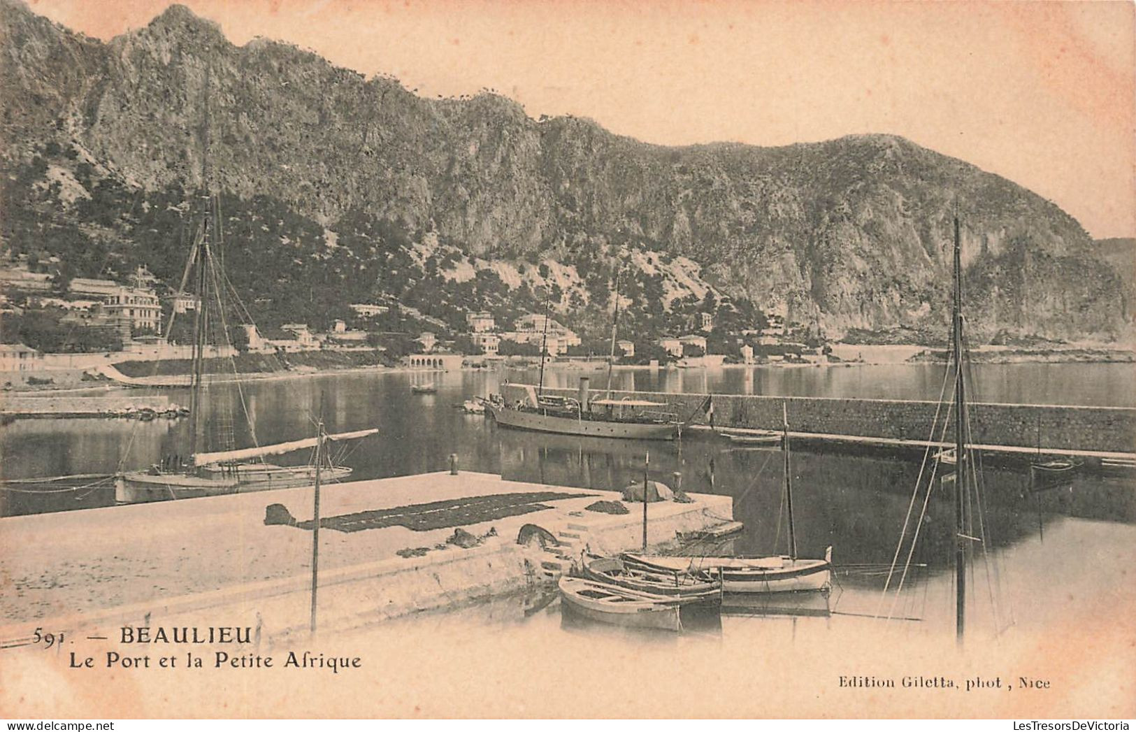 FRANCE - Beaulieu - Le Port Et La Petite Afrique - Carte Postale Ancienne - Beaulieu-sur-Mer