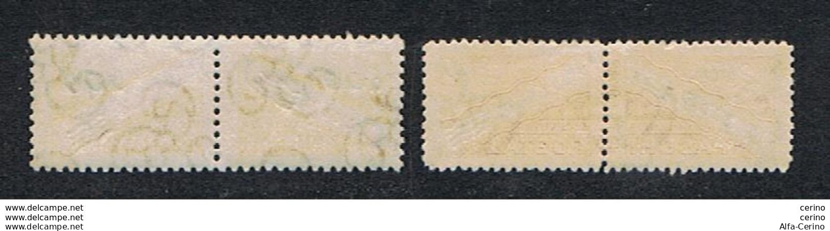 SAN  MARINO:  1948/50  PACCHI  POSTALI  -  S. CPL. 2  VAL. N. -  SASS. 33/34  -  SPL. - Paketmarken