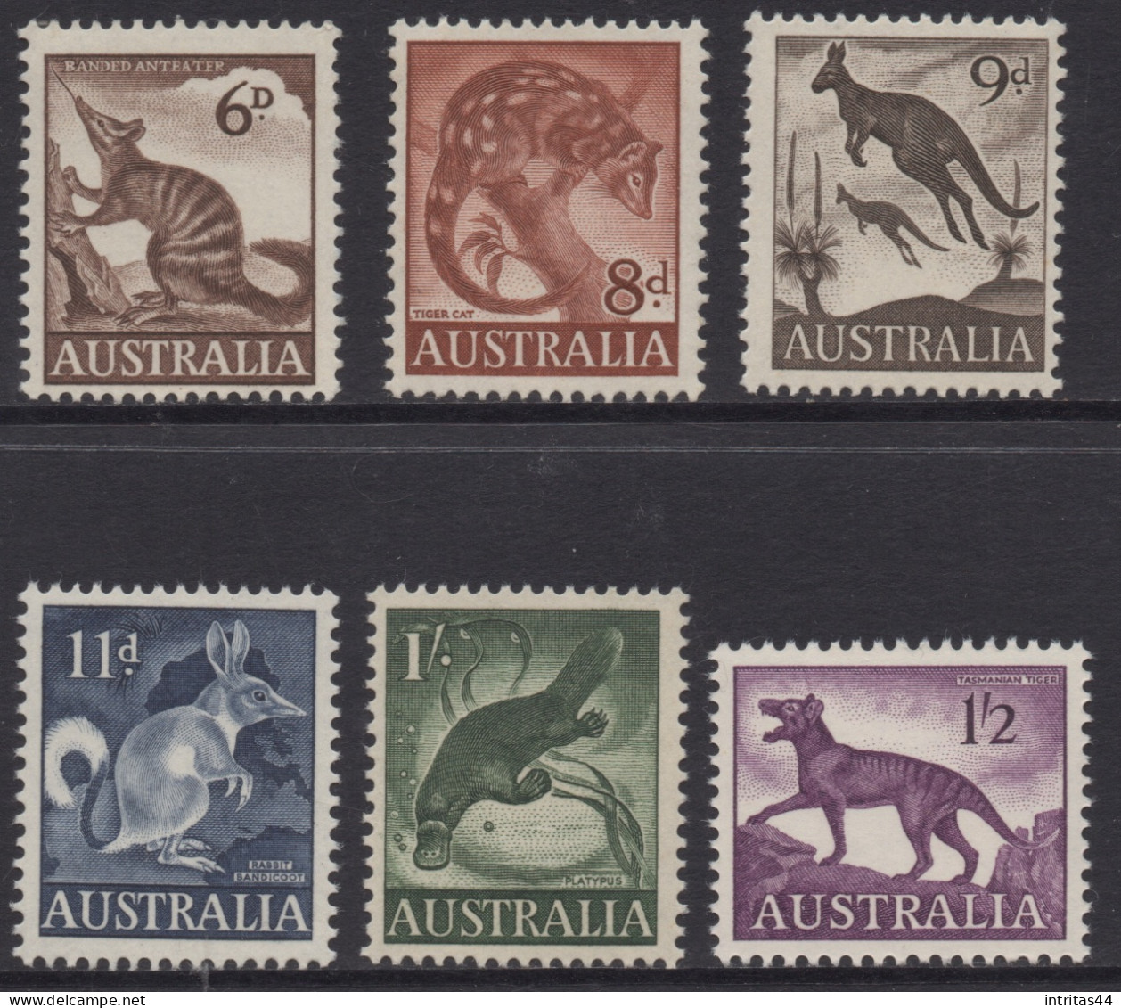 AUSTRALIA 1959-64 "ANIMALS "  SET OF (6) MNH - Ungebraucht