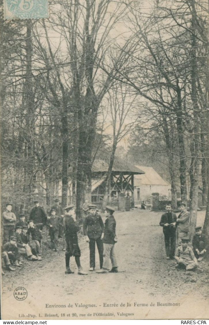 50 VALOGNES - Entrée De La Ferme De Beaumont  - état - Valognes