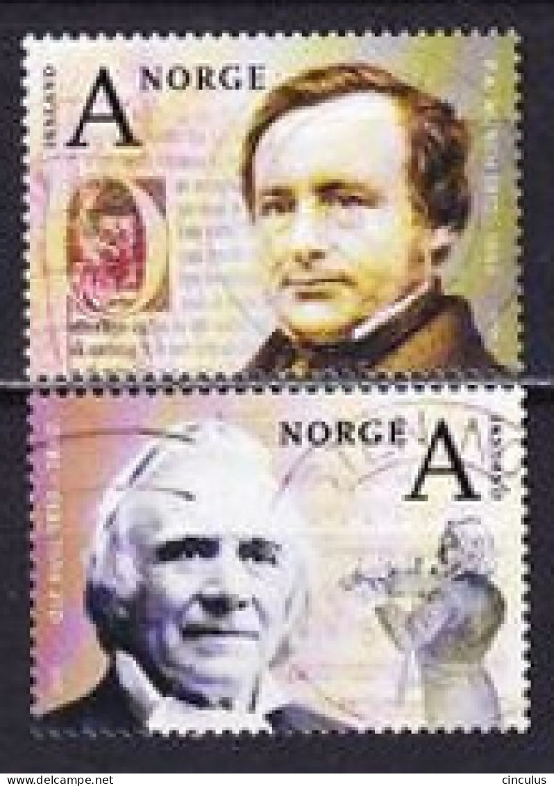 2010. Norway. Personalities. Used. Mi. Nr. 1710-11 - Used Stamps