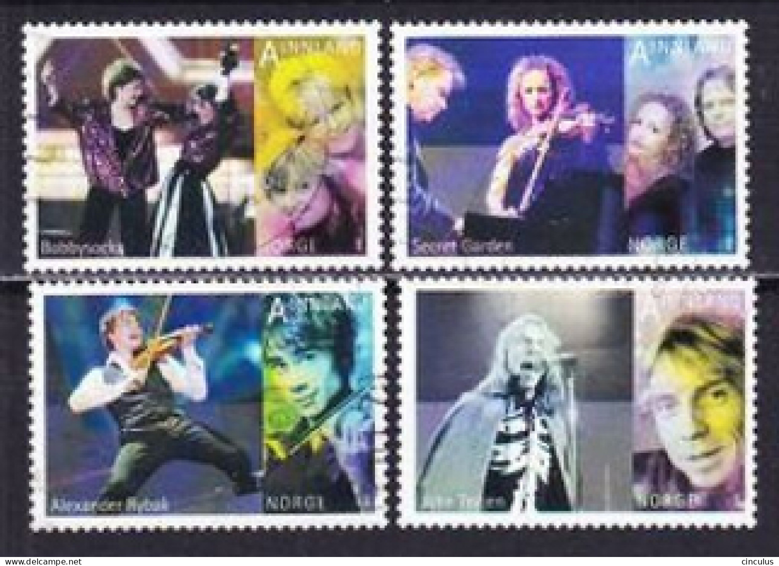 2010. Norway. European Song Contest. Used. Mi. Nr. 1720-23 - Used Stamps