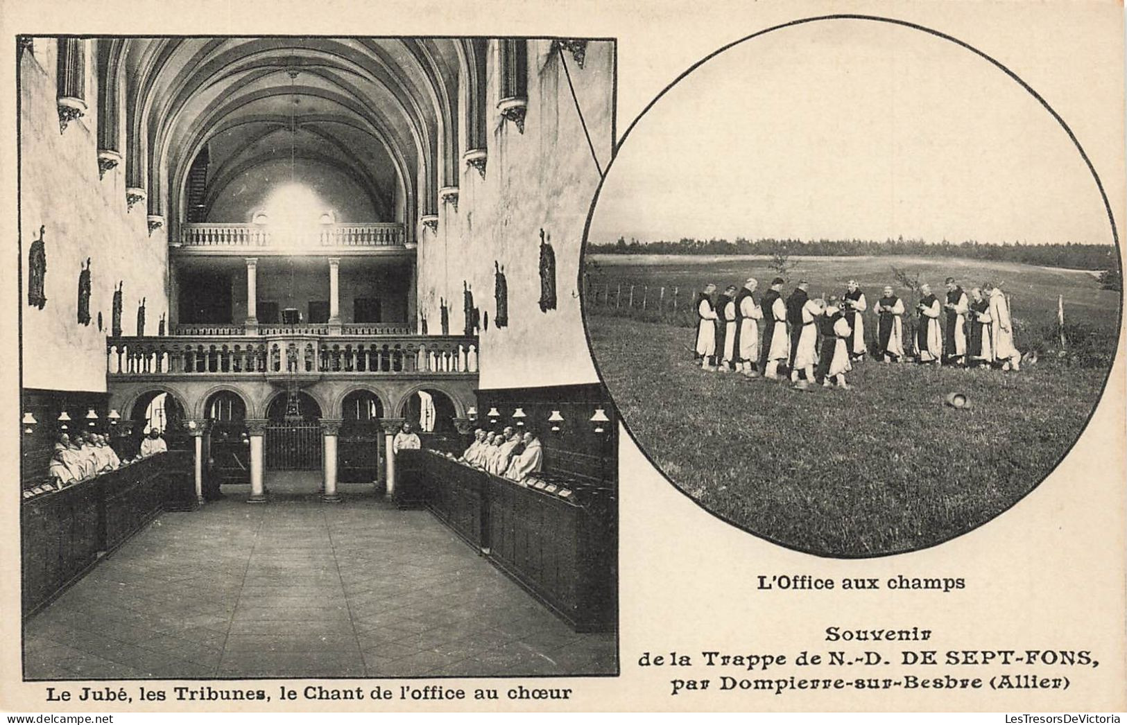 FRANCE - Souvenir De La Trappe De Notre Dame De Sept Fons Par Dompierre Sur Besbre  - Carte Postale Ancienne - Autres & Non Classés