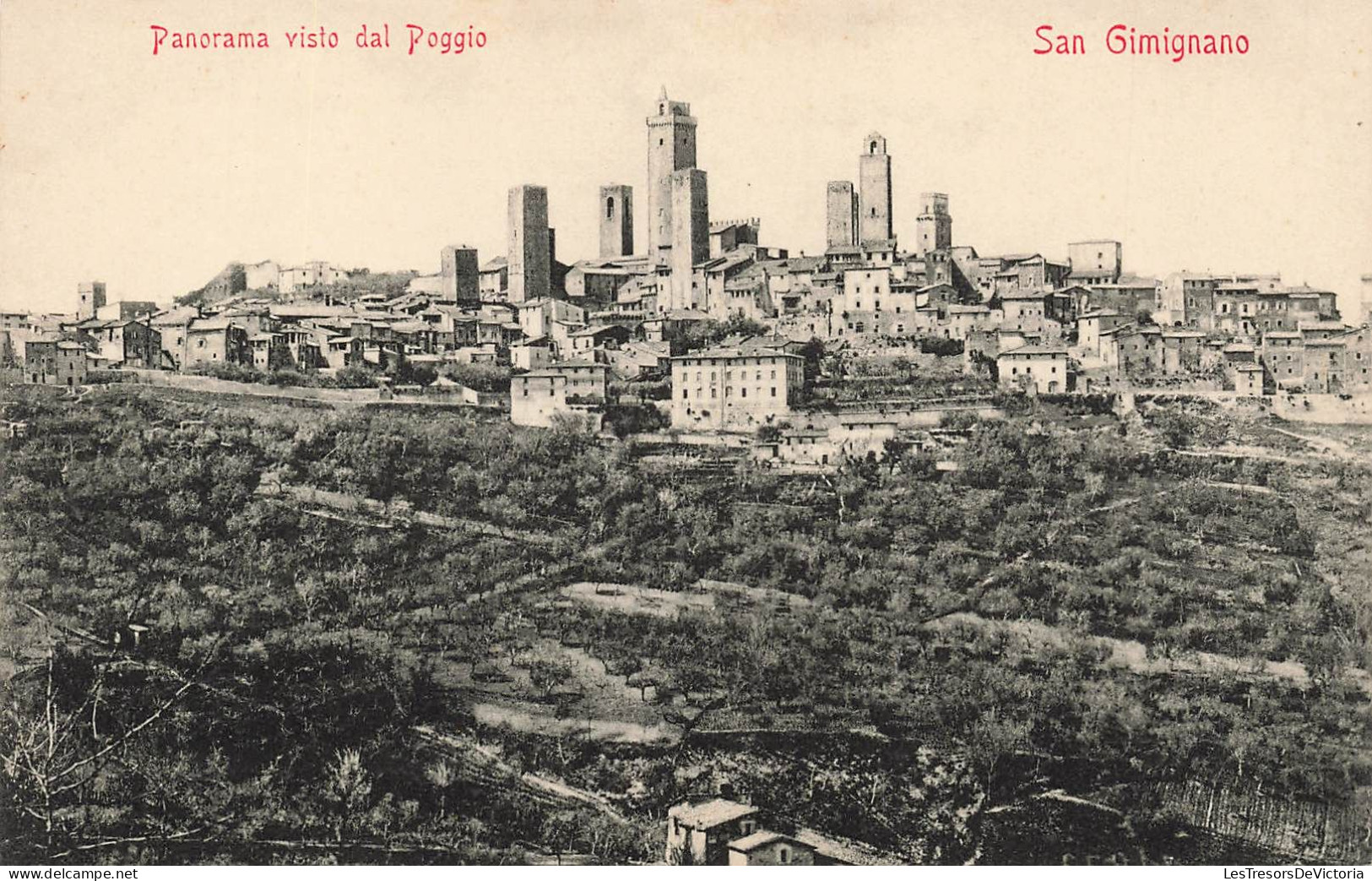 ITALIE - San Gimignano - Panorama Visto Dal Poggio - Carte Postale Ancienne - Other & Unclassified