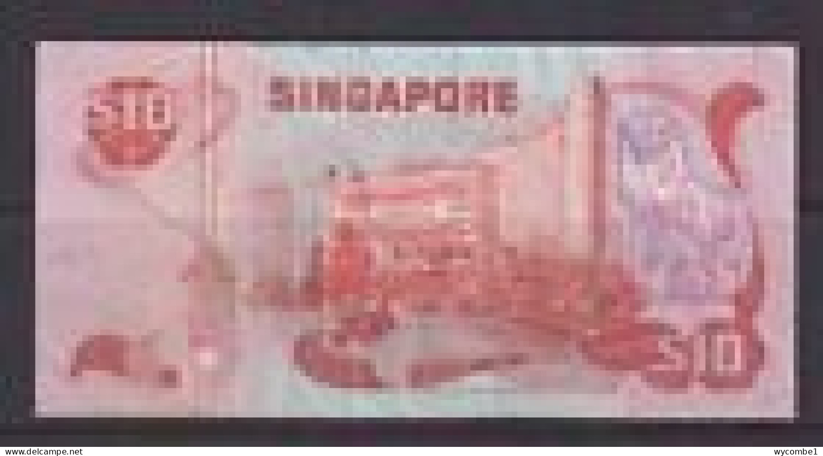 SINGAPORE - 1976 10 Dollars Circulated Banknote - Singapour