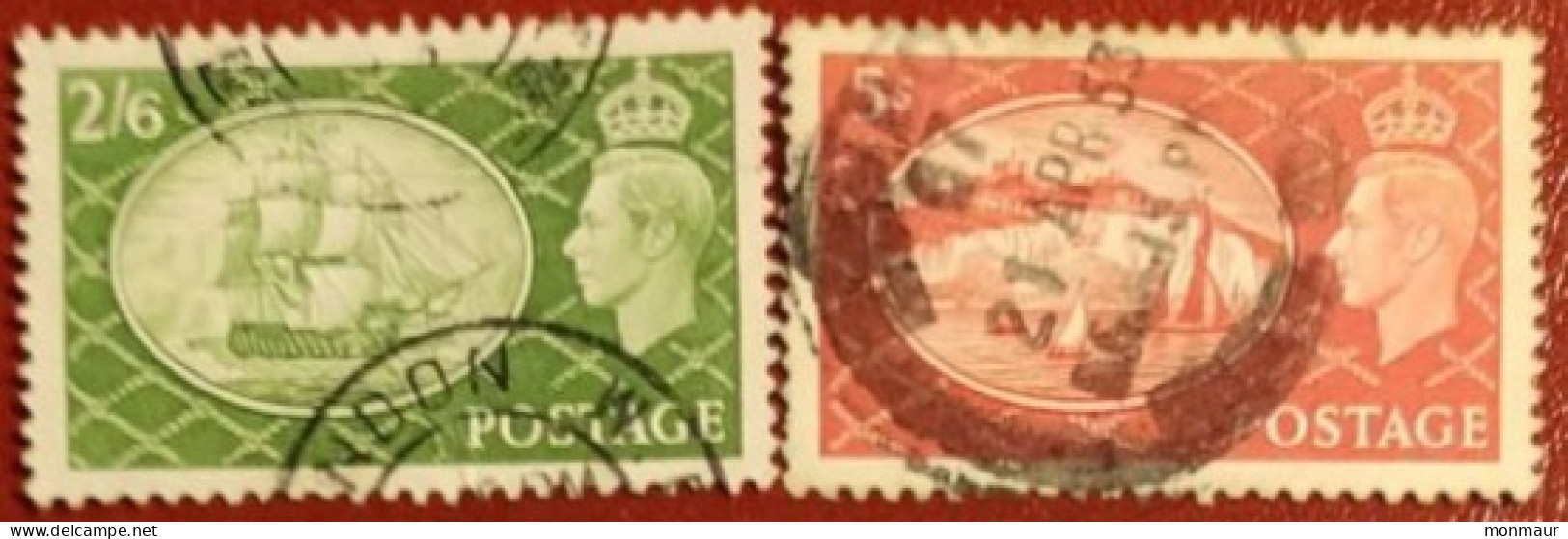 GRAN BRETAGNA 1951  YT 256-257  VICTORY-DOVER - Used Stamps