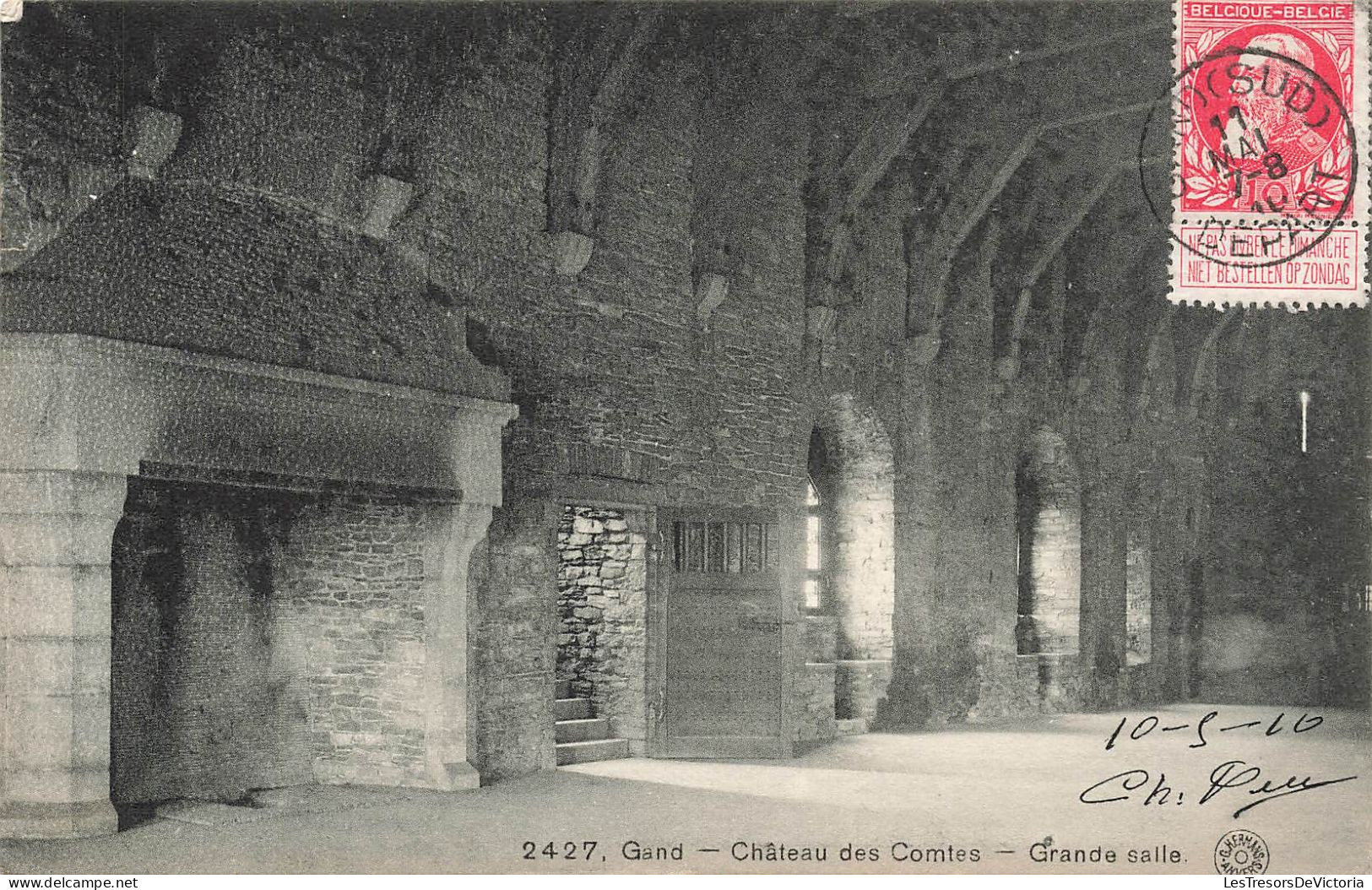 BELGIQUE - Gent - Château Des Comtes - Grande Salle - Carte Postale Ancienne - Gent