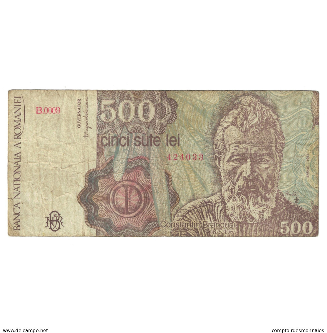 Billet, Roumanie, 500 Lei, 1991, 1991-04, KM:98b, TB - Roumanie