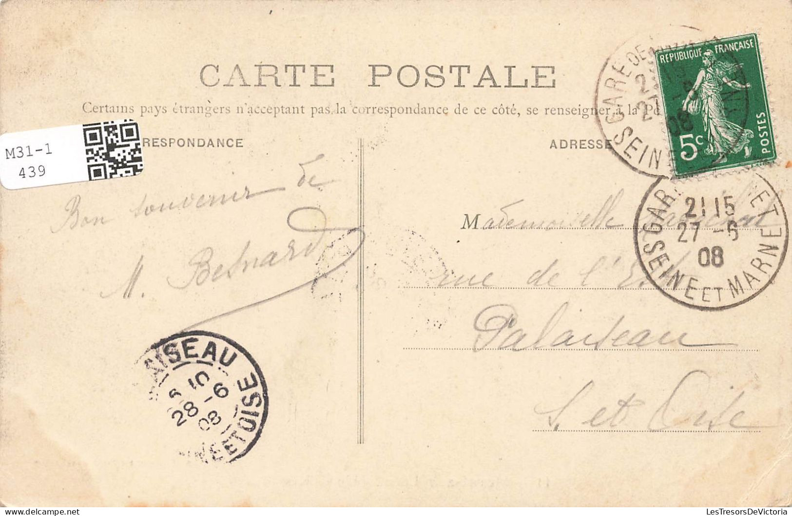FRANCE - Moret Sur Loing - Un Coin De Rivière - Carte Postale Ancienne - Moret Sur Loing