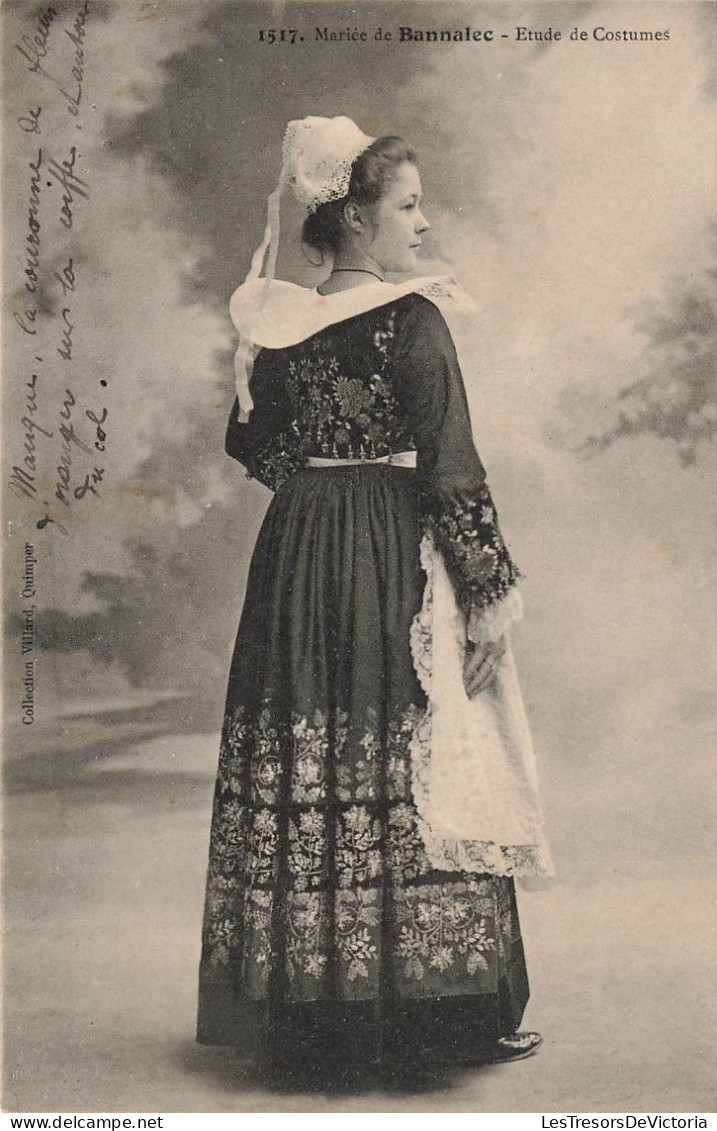 FRANCE -  Mariée De Bannalec - Etude De Costumes - Carte Postale Ancienne - Bannalec