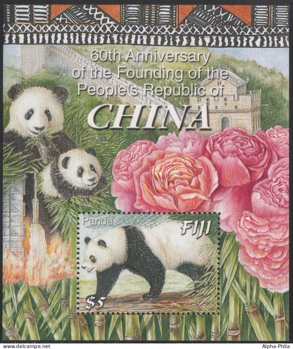 Fidschi 2009 - Mi-Nr. Block 56 ** - MNH - Panda - Fiji (...-1970)