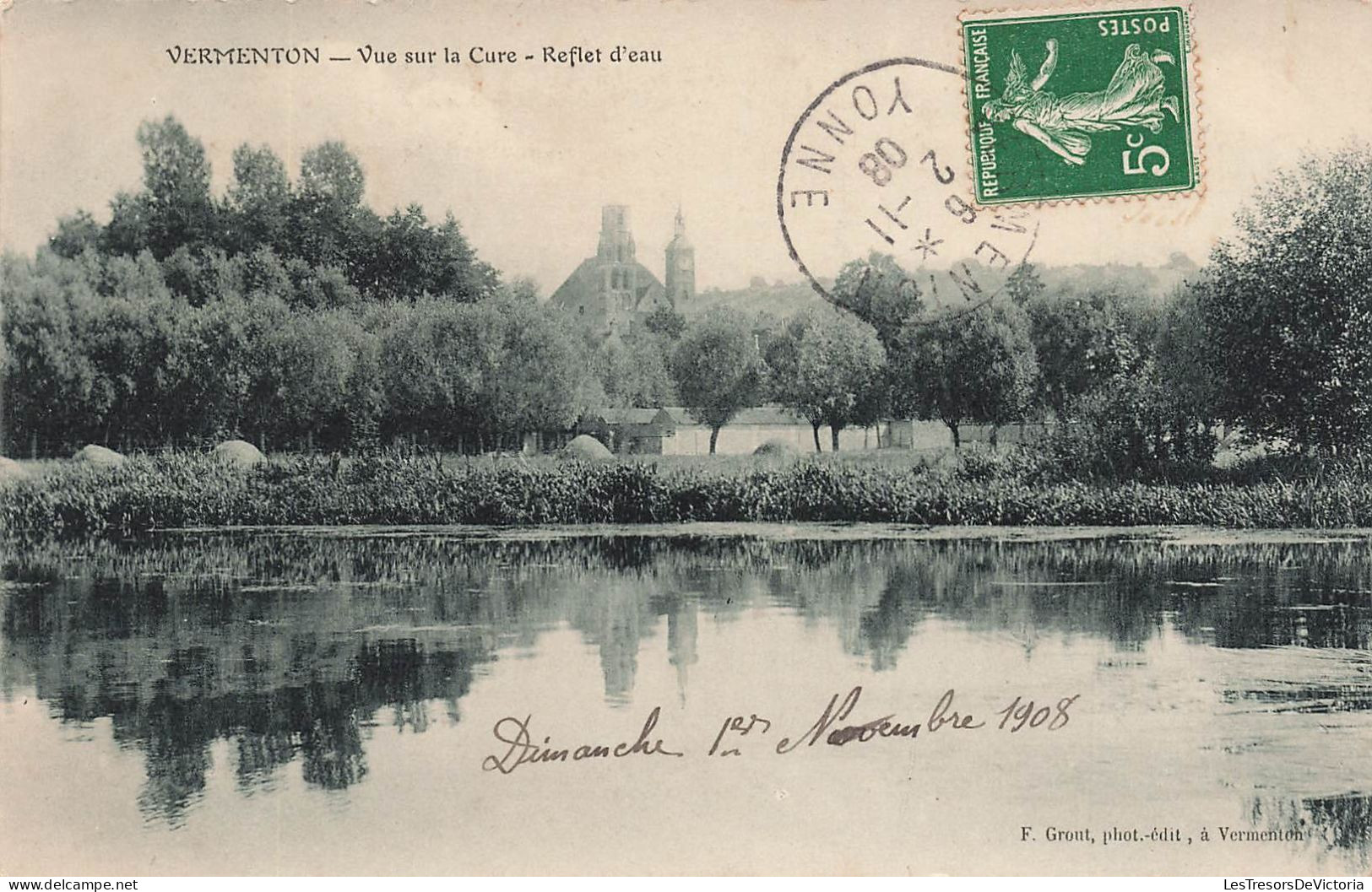 FRANCE - Vermenton - Vue Sur La Cure - Reflet D'eau - Carte Postale Ancienne - Vermenton